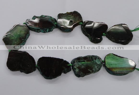 CNG2142 15.5 inches 30*35mm - 35*40mm freeform agate gemstone beads