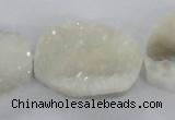 CNG2166 15.5 inches 25*30mm - 25*35mm freeform agate beads