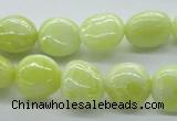 CNG223 15.5 inches 10*14mm nuggets lemon jade gemstone beads