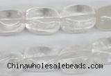 CNG23 15.5 inches 12*17mm nuggets white crystal gemstone beads