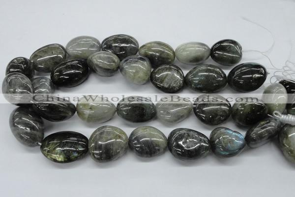 CNG231 15.5 inches 22*30mm nuggets labradorite gemstone beads