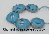 CNG2333 7.5 inches 35*40mm - 45*50mm freeform druzy agate beads