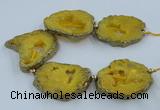 CNG2338 7.5 inches 40*50mm - 55*60mm freeform druzy agate beads