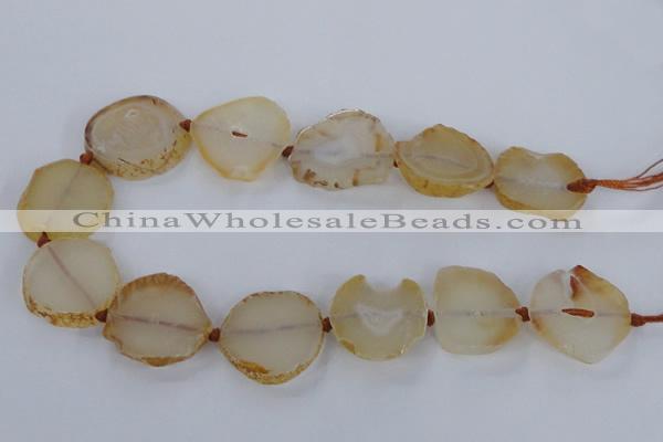 CNG2529 15.5 inches 20*25mm - 25*35mm freeform agate beads