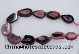 CNG2532 15.5 inches 20*28mm - 30*40mm freeform druzy agate beads