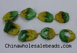 CNG2549 15.5 inches 30*40mm - 45*50mm freeform druzy agate beads