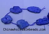 CNG2575 15.5 inches 45*50mm - 55*65mm freeform druzy agate beads