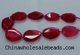 CNG2643 15.5 inches 25*35mm - 30*40mm freeform agate beads