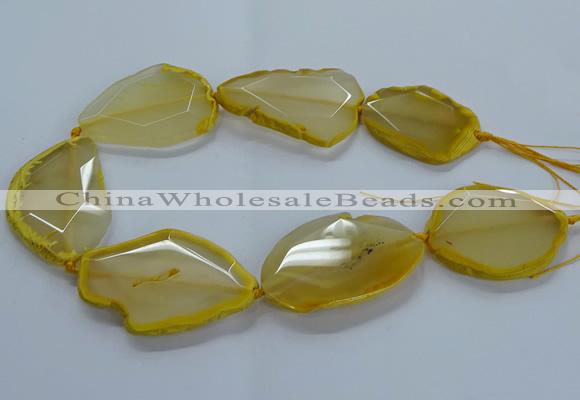 CNG2662 15.5 inches 35*45mm - 40*55mm freeform agate beads