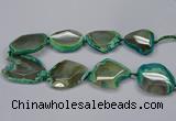 CNG2667 15.5 inches 30*40mm - 40*55mm freeform agate beads