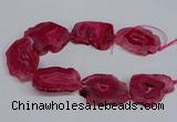 CNG2676 15.5 inches 30*40mm - 40*50mm freeform druzy agate beads