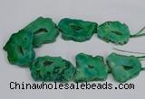 CNG2681 15.5 inches 30*40mm - 40*50mm freeform druzy agate beads