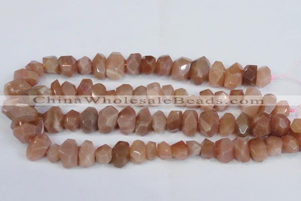 CNG2701 15.5 inches 10*14mm - 13*18mm faceted nuggets moonstone beads