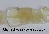 CNG2706 15.5 inches 13*18mm - 15*20mm freeform natural citrine beads