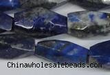 CNG2714 15.5 inches 12*25mm - 14*30mm faceted nuggets lapis lazuli beads