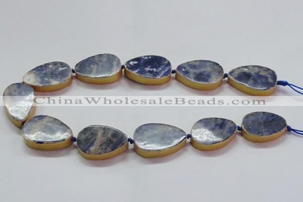 CNG2726 15.5 inches 18*28mm - 20*30mm freeform sodalite beads
