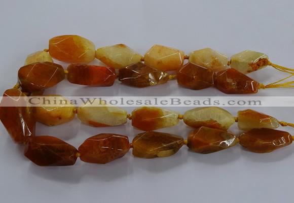 CNG2731 15.5 inches 15*30mm - 20*40mm nuggets agate beads