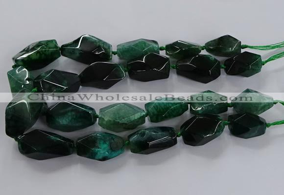 CNG2736 15.5 inches 15*30mm - 20*40mm nuggets agate beads