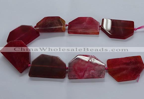 CNG2748 15.5 inches 30*45mm - 35*50mm freeform agate beads