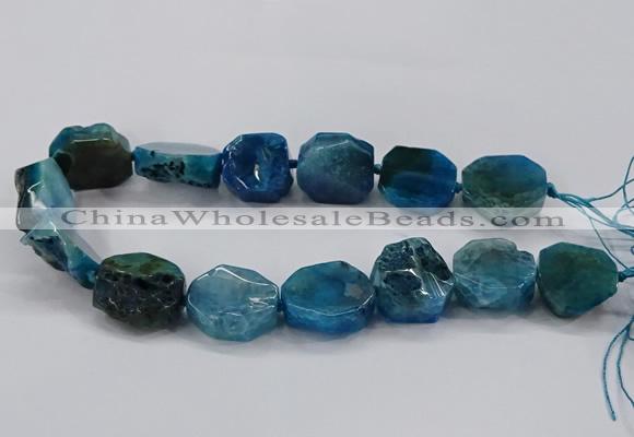 CNG2771 15.5 inches 20*22mm - 22*26mm freeform agate beads