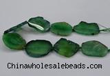 CNG2788 15.5 inches 35*40mm - 45*50mm freeform agate beads