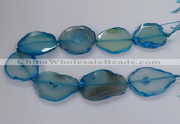 CNG2792 15.5 inches 30*40mm - 40*55mm freeform agate beads