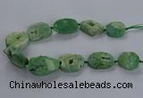 CNG2811 15.5 inches 25*35mm - 30*45mm freeform druzy agate beads