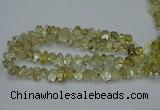 CNG2824 10*14mm - 13*18mm faceted nuggets lemon quartz beads