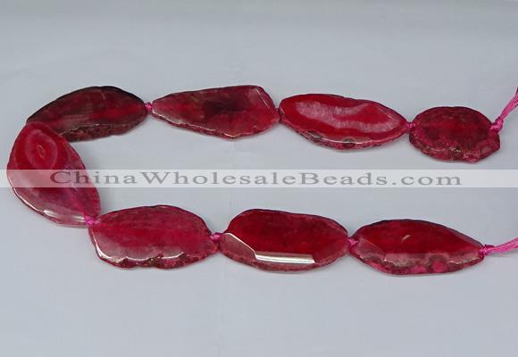 CNG2952 15.5 inches 25*35mm - 30*50mm freeform agate beads