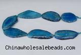 CNG2953 15.5 inches 25*35mm - 30*50mm freeform agate beads