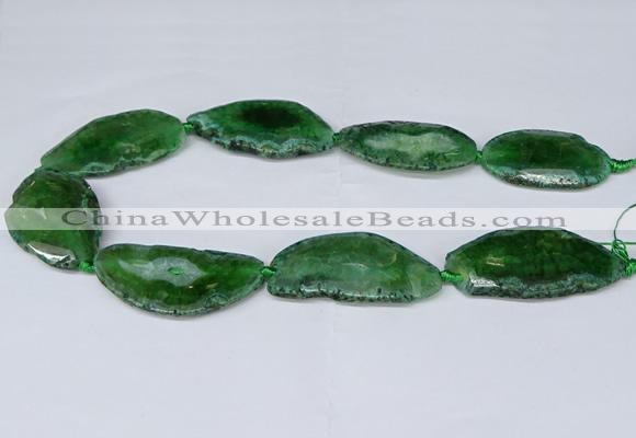 CNG2954 15.5 inches 25*35mm - 30*50mm freeform agate beads