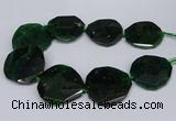 CNG2962 15.5 inches 42*45mm - 45*50mm faceted freeform agate beads