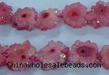 CNG2969 15.5 inches 8*10mm - 15*18mm freeform druzy agate beads