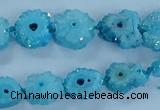 CNG2970 15.5 inches 8*10mm - 15*18mm freeform druzy agate beads