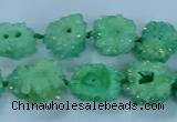 CNG2971 15.5 inches 8*10mm - 15*18mm freeform druzy agate beads