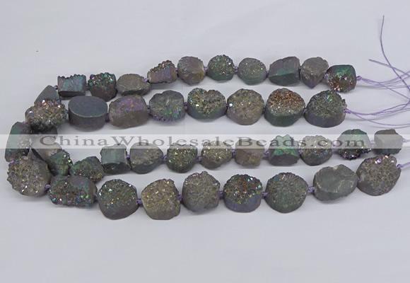 CNG2979 15.5 inches 12*16mm - 20*25mm freeform druzy agate beads