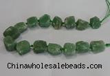 CNG3007 15.5 inches 15*20mm - 22*30mm nuggets green aventurine beads