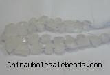 CNG3015 15.5 inches 15*20mm - 22*30mm nuggets white crystal beads