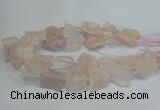 CNG3016 15.5 inches 15*20mm - 22*30mm nuggets rose quartz beads