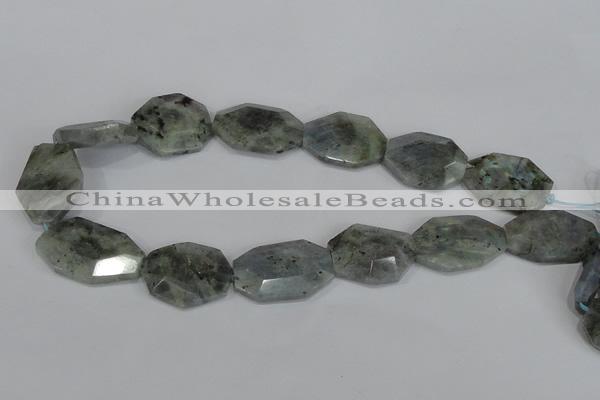 CNG302 15.5 inches 22*30mm faceted nuggets labradorite gemstone beads