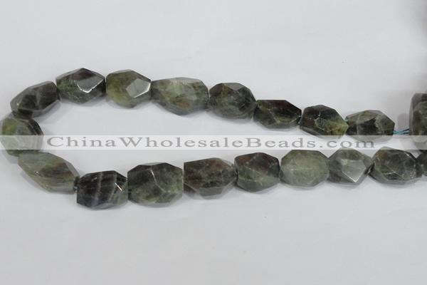 CNG306 15.5 inches 18*25mm faceted nuggets labradorite gemstone beads