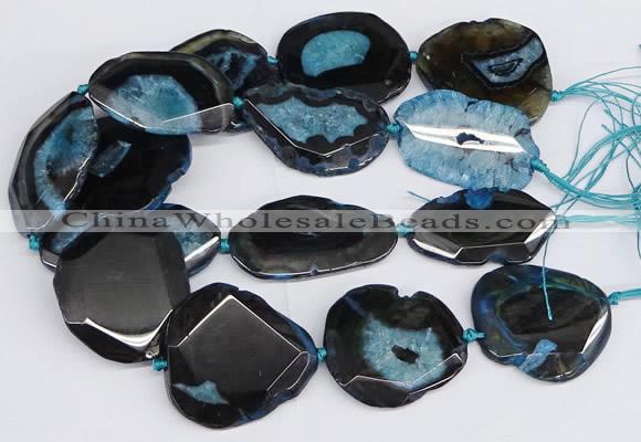 CNG3136 15.5 inches 35*45mm - 45*50mm freeform druzy agate beads