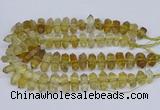 CNG3220 15.5 inches 10*20mm - 12*40mm faceted nuggets lemon quartz beads