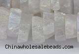 CNG3235 15.5 inches 20*25mm - 25*30mm nuggets plated white crystal beads