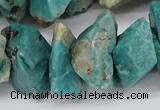 CNG3246 15.5 inches 25*35mm - 30*40mm nuggets amazonite beads