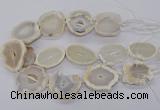 CNG3300 30*35mm - 35*40mm freeform druzy agate beads