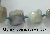 CNG333 15.5 inches 8*10mm - 18*22mm faceted nuggets agate beads