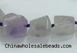 CNG338 15.5 inches 8*10mm - 18*22mm faceted nuggets amethyst beads