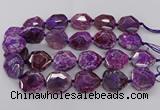 CNG3401 15.5 inches 28*30mm - 30*32mm faceted freeform agate beads