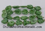 CNG3416 15.5 inches 18*25mm - 30*35mm freeform plated druzy agate beads